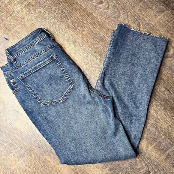 Kenneth Cole Button Fly High Rise Denim Jeans Size 8 - Picture 1 of 9